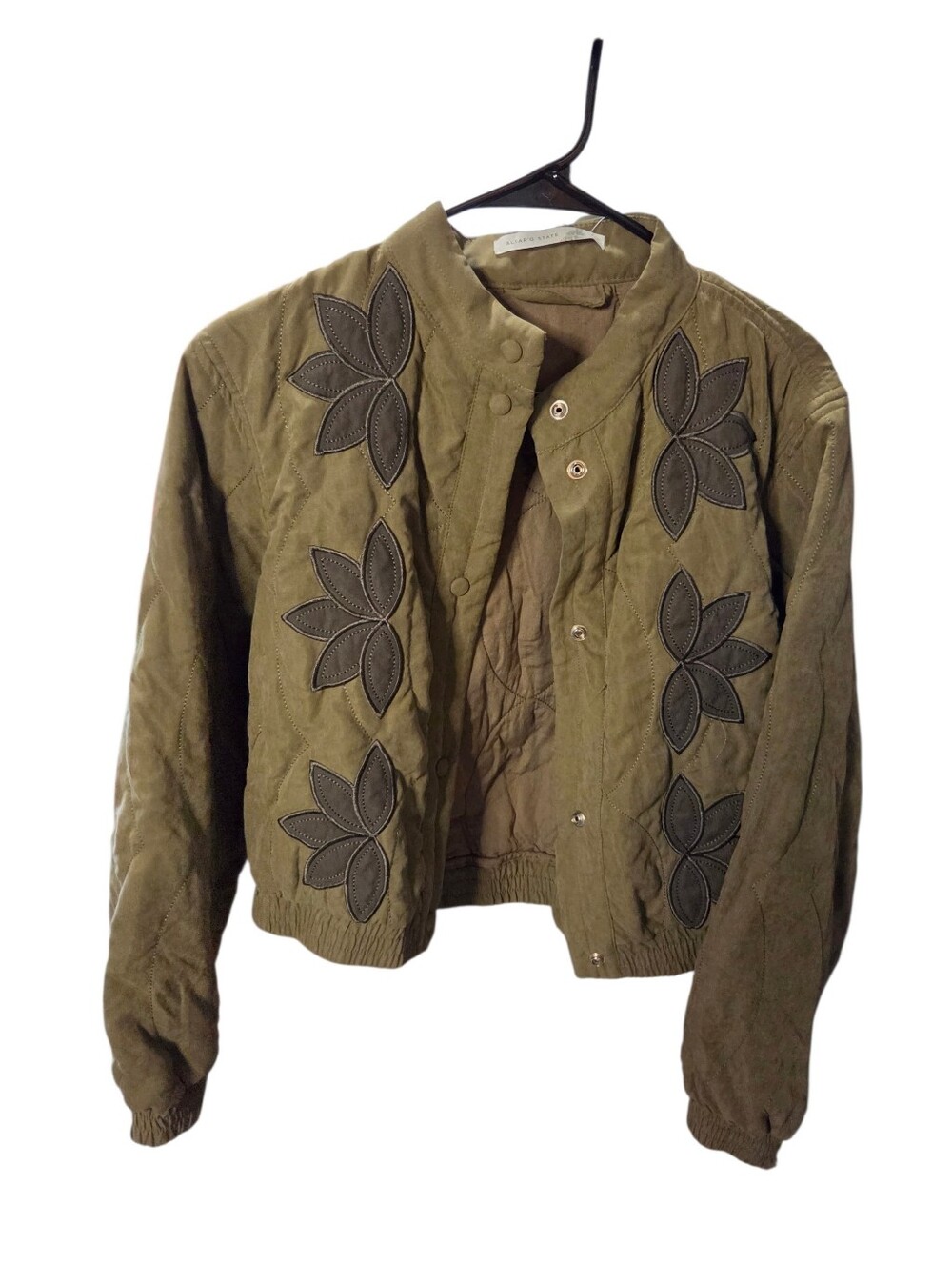 Altar'd State Solera Quilted Bomber Jacket Size S NWT